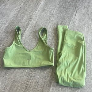 set active sport body set lime green
